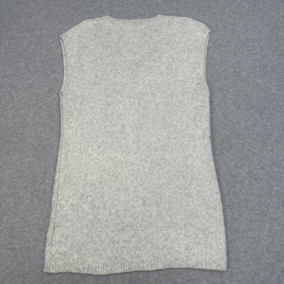 Sincerely Jules Cable Knit Sweater Vest WMN S Cream/Gray Sleeveless Pullover Top - Picture 8 of 10